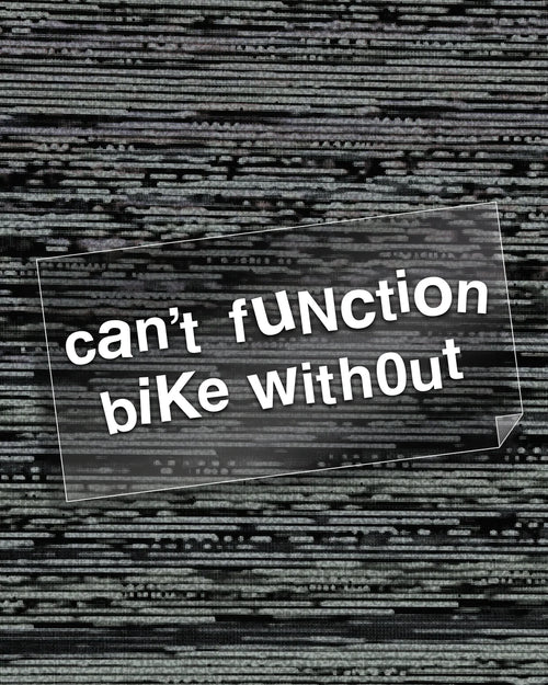Can't Function Bike Without Sticker
