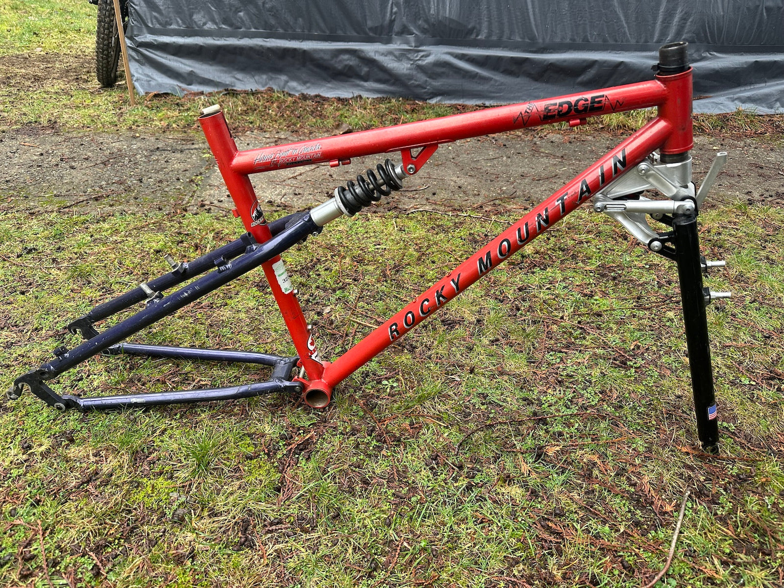 Vintage 1993 Rocky Mountain Edge Frame + Amp Fork