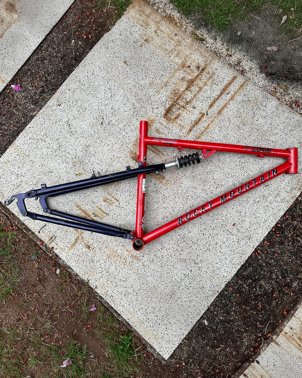Vintage 1993 Rocky Mountain Edge Frame + Amp Fork